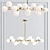 Elegant Molecular Chandelier Pendant 3D model small image 2