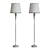 Elegant Borchardt Floor Lamp 3D model small image 2