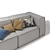Carmo Modern 3-Seater Sofa 3D model small image 2