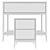 Austin Home Console Nightstand 3D model small image 3