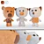 Mi-Mi Bears Plush Toys 3D model small image 1