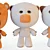 Mi-Mi Bears Plush Toys 3D model small image 3