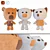 Mi-Mi Bears Plush Toys 3D model small image 6