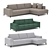 Belgian Donato: Customizable Comfort Sofa 3D model small image 1