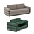 Belgian Sofa Dorado: Versatile Design & Premium Comfort 3D model small image 1