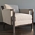 Elegant Belladonna Armchair: Luxurious Comfort 3D model small image 1