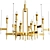 Luxury Chandelier Trio: Liaison, Bari Light, Le Pentagone 3D model small image 3