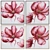 Artistic Wall Decor Set with Multiple Frame Options 3D model small image 2