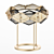 Elegant Brass Rote Table Lamp 3D model small image 5