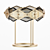 Elegant Brass Rote Table Lamp 3D model small image 6