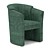 Stylish Belgian Julia Armchair 3D model small image 2