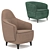 Tango Belgian Armchair: Elegant and Modern 3D model small image 5