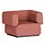 Lebom HUG | Stylish Armchair 3D model small image 1