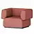 Lebom HUG | Stylish Armchair 3D model small image 2