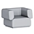 Lebom HUG | Stylish Armchair 3D model small image 3