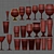 Sleek Glassware Collection 3D model small image 2