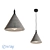 Bentu Design Zhong Pendant + LED - Black & Aluminum. 3D model small image 1