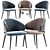 Elegant Modrest Carlton Dining Chair 3D model small image 1