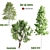 Diverse Tree Set | Oak, Eucalyptus, Aspen 3D model small image 1