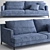 Luxury BellPort Sofa 3D model small image 1