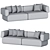 Lebom HUG | Modern Comfort Sofa 3D model small image 2