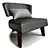 Modern Wood Armchair for Quality Comfort 3D model small image 1