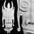 Wooden CNC Carved Totem Mask 3D model small image 5