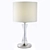 Elegant Newport Crystal Table Lamp 3D model small image 1