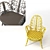 Elegant Victorian Wicker Chair 3D model small image 3