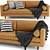 Modern Scandinavian Sven Sofa 3D model small image 2