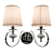 Newport 11002/A: Stylish Chrome Wall Sconce 3D model small image 1