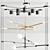 Sputnik Runna Chandelier Collection - 3 Options 3D model small image 1