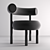 ErgoFlex Dining Chair Black 3D model small image 1