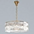 Luxurious Gold Crystal Chandelier 3D model small image 1