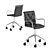 Sleek Ergonomic Office Chair 3D model small image 4