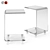 Sleek C-Table: Perfect for Small Spaces 3D model small image 1