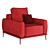 Lebom ALFIL | Stylish Armchair 3D model small image 1