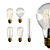 Vintage Edison Bulb Lamps Set 3D model small image 1