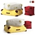 Phileas Luxury Floor Cushions 3D model small image 4