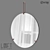 Industrial Chic Mirror LoftDesign 3D model small image 1