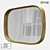 Modern Metal and Glass Mirror 3D model small image 1