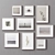 Stylish Multi-Colored Picture Frames 3D model small image 1