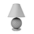 Elegant Rialto Abatjour: Murano Glass Table Lamp 3D model small image 2