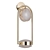 Gold Matt Glass Wall Sconce 3D model small image 1