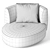 Elegant Audrey Armchair: Timeless Luxury 3D model small image 3