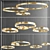 Modern Ring Chandelier Collection 3D model small image 1