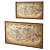 Vintage Style World Map Replica 3D model small image 2