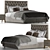 Luxurious Ducale Gran Capitonne Bed 3D model small image 2