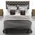 Luxurious Ducale Gran Capitonne Bed 3D model small image 3
