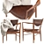 Finn Juhl Midcentury Dining Chair 3D model small image 3
